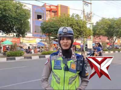 Pastikan Warga Nyaman Berburu Takjil, Satlantas Polres Dumai Siagakan Personel di Titik Pasar Ramadh