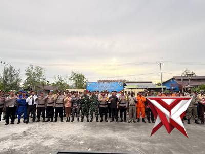 Kapolres Asmat Pimpin Apel Gelar Pasukan Operasi Ketupat 2026, Wujudkan Mudik Aman dan Keluarga Baha