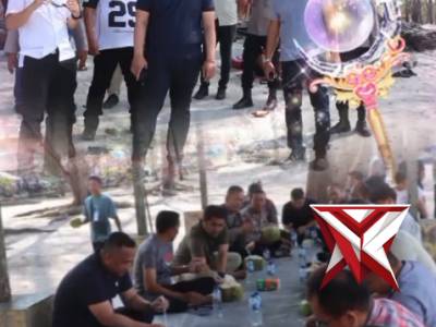 Kapolres Batu Bara di dampingi PJU Melaksanakan Monitoring ditempat objek wisata di pantai sujono