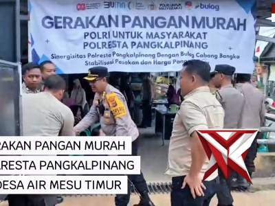 Polresta Pangkalpinang Melaksanakan Gerakan Pangan Murah