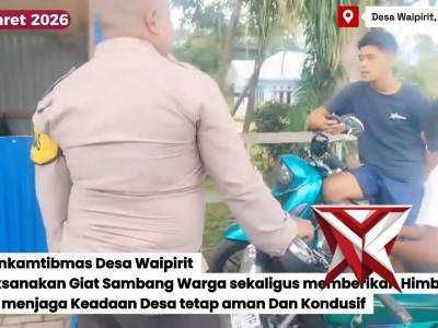 Giat Rutin Bhabinkamtibmas Polsek Kairatu