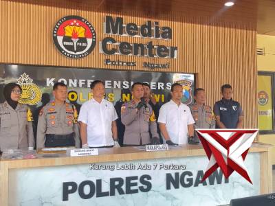 POLRES NGAWI PRESS RILIS UNGKAP KASUS OPS PEKAT SEMERU 2026