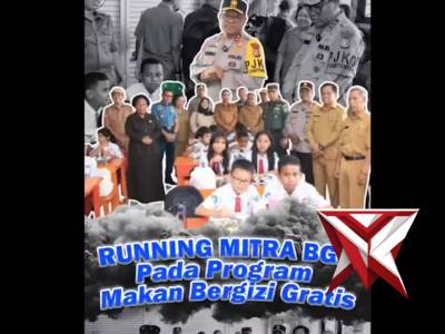 Kapolda Papua menghadiri kegiatan Running Mitra dalam rangka program Makan Bergizi Gratis
