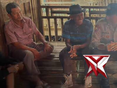 Polsek pampangan polres OKI, melaksanakan sambang bhabinkamtibmas