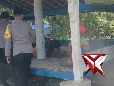 Memberikan himbauan kamtibmas