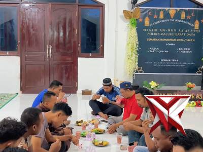 Buka bersama di masjid An-Nur As Syarqi polres maluku barat daya
