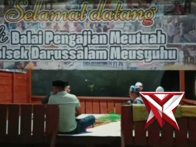 Kegiatan Ibadah di Balai Pengajian Meutuah  Polsek Darussalam