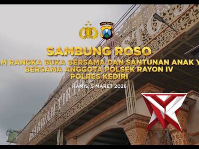 Kapolres Kediri Gelar Buka Puasa Bersama Jajaran Polsek Zona 4 dan Santuni Anak Yatim - PoliceTube