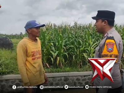 Patroli Dialogis Polsek Kasembon, Sapa Petani Jagung dan Sampaikan Himbauan Kamtibmas di Bulan Ramad