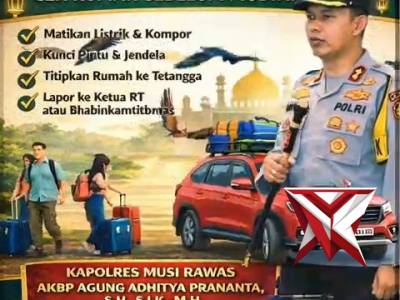 Polres Musi Rawas lakukan Himbauan Mudik Lebaran