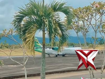 Kapolres Pagar alam hadiri Penerbangan pertama citylink ke pagar alam