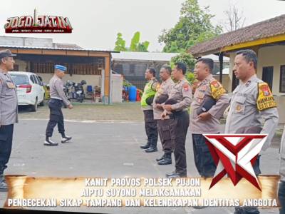 PEMERIKSAAN IDENTITAS DAN SIKAP TAMPANG ANGGOTA POLSEK PUJON