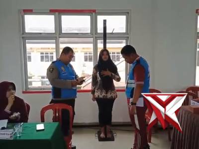 Pengukuran TB/BB Pendaftaran Polri T.A.2026