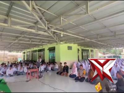 Densus 88 Inisiasi Sosialisasi Pencegahan IRET di Ponpes Al Islam Bangka, 350 Santri Ikuti Deklarasi