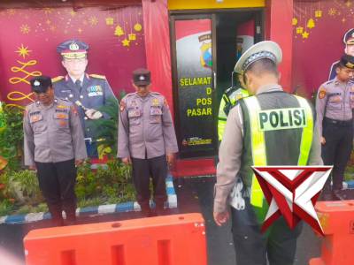 Pospam 1 Pasar Krian melaksanakan Apel dan  Optimalkan Pengamanan Operasi Lilin Semeru 2025&ndash;2026