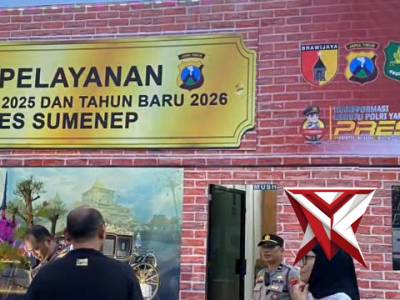 PENGECEKAN POS PELAYANAN OPS LILIN SEMERU 2025 POLRES SUMENEP