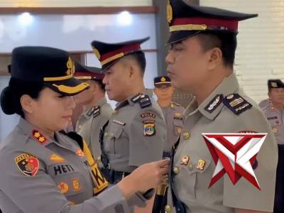 Kapolres Lampung Timur Pimpin Upacara Pelantikan Kasiwas, Kasiku dan Kasi Humas