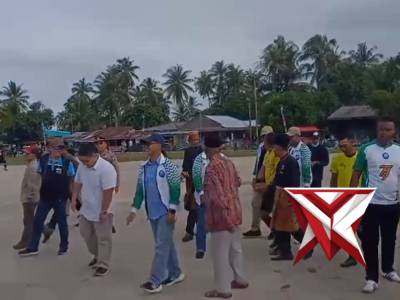 Pembukaan Turnamen Sepak Bola Desa Telaga Tujuh Kec.Durai