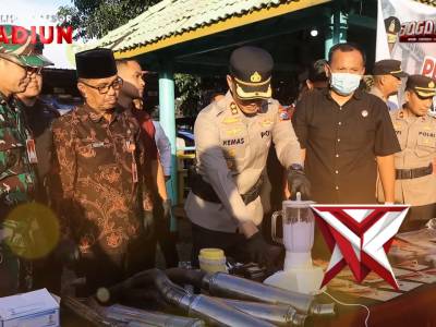 Pemusnahan Barang Bukti Hasil Ops Pekat Semeru 2026, Polres Madiun Perkuat Kamtibmas Jelang Ops Ketu