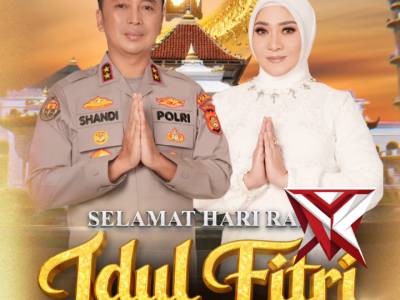 Kapolda Sumsel beserta jajaran. mengucapkan Selamat Hari Raya Idul Fitri 1447 H