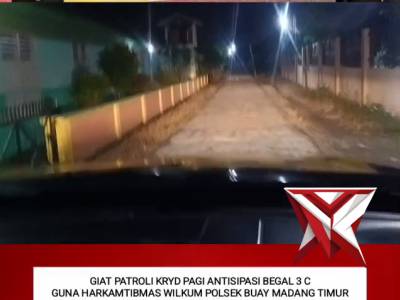POLSEK BMT MELAKSANAKAN PATROLI ANTISIPASI 3 C
