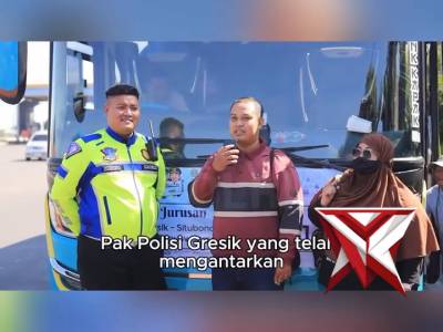 Harapan pulang kampung nyaris pupus saat Bakti dan istri tertinggal bus mudik gratis di Gresik.