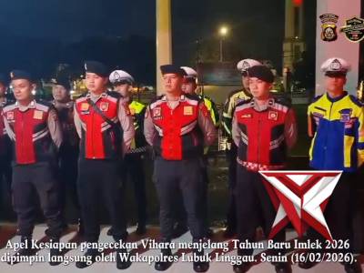 Kota Lubuk Linggau Kondusif, Polres Lubuk Linggau Kawal perayaan Tahun Baru Imlek 2577 - PoliceTube