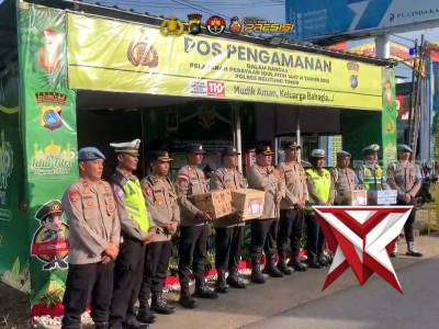 Kapolres Belitung Timur Cek Pos Pengamanan dan Pos Pelayanan Idul Fitri 1447 H di Manggar dan Gantun