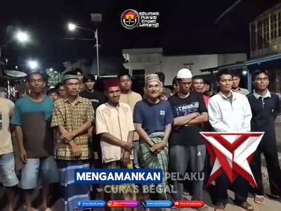 Apresiasi masyarakat Desa Endalo kepada Kapolres Empat Lawang dari atas ungkap kasus curas