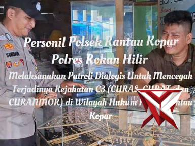 polsek rantau kopar melaksanakan patroli rutin