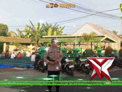 *Sinergi Pengamanan Idul Fitri, Polresta Bengkulu Jaga Kenyamanan Masyarakat Beribadah*