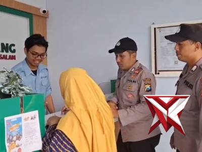 Patroli harkamtibmas di area perbankan