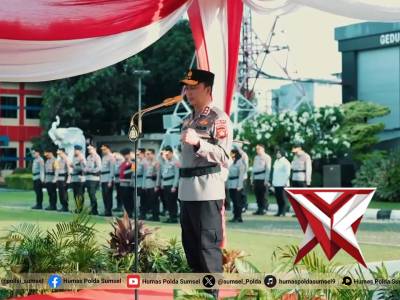 Kapolda Sumsel Irjen Pol. Dr. Sandi Nugroho, S.I.K., S.H., M.Hum Pimpin Upacara Hari Kesadaran Nasio