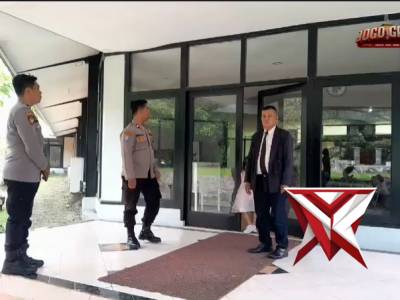 pengamanan kebaktian rutin umat Kristiani Bethany