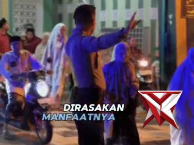 Sat Samapta Polres Tuban gelar patroli menjelang dan sesudah sholat tarawih