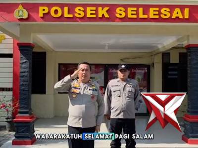 Polsek Selesai Silaturahmi Ke Rumah Ustadz Untuk Berbagi Kebahagian Di Bulan Ramadhan