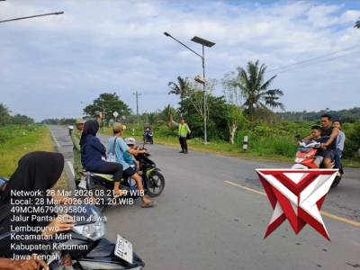 Pengamanan  Obwis  grebeg Rowo pantai laguna