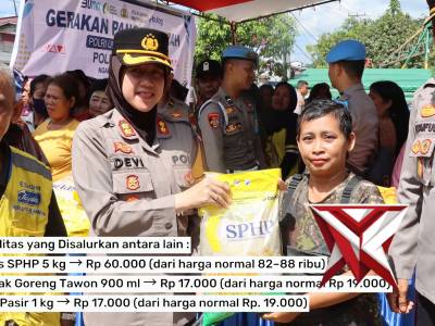 kegiatan Gerakan Pangan Murah (GPM) Polres Landak