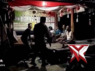 Bhabinkamtibmas polsek Merakurak giat patroli pos kamling