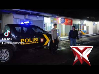 Ramadan Kondusif, Polsek Sempol Tingkatkan Patroli Blue Light