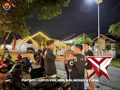 Giat Patroli Kryd Polres Bolmong Utara - PoliceTube