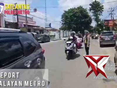 Live Report PB Swalayan Metro oleh Kasat Lantas Polres Metro