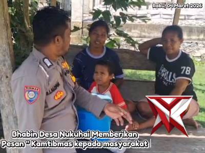 GIAT BHABINKAMTIBMAS POLSEK TANIWEL