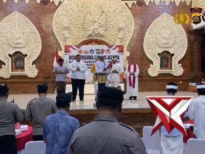 BERSAMA DALAM DOA, BERSATU DALAM PEMULIHAN, POLRES BADUNG INISIASI DOA BERSAMA LINTAS AGAMA