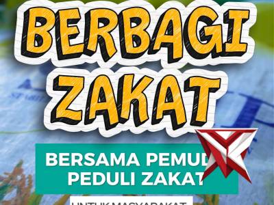 Polres Pacitan bersama Pemuda Peduli Zakat melaksanakan kegiatan sosial berupa pembagian zakat kepad