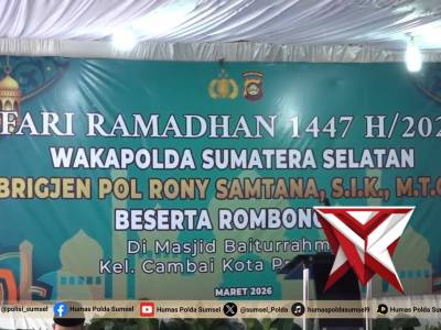 Safari Ramadhan, Wakapolda Sumsel Pererat Silaturahmi dan Salurkan Bansos di Kota Prabumulih