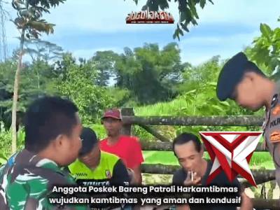 Anggota Poskek Bareng Patroli Harkamtibmas wujudkan kamtibmas yang aman dan kondusif - PoliceTube