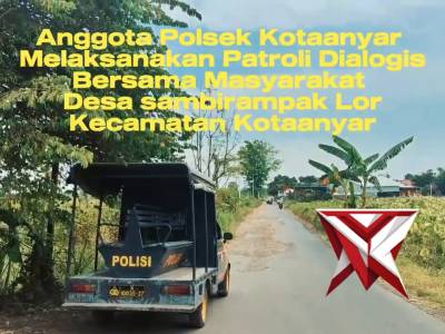 Anggota Polsek Kotaanyar Melaksanakan Patroli Dialogis Bersama Masyarakat Sambirampak Lor