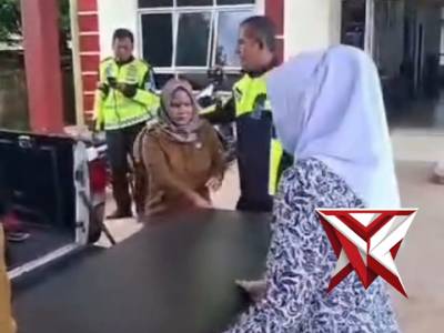 Kecelakaan R2 vs Truk Fuso di Jalintim Banyuasin, Dua Orang Luka-LukaBanyuasin