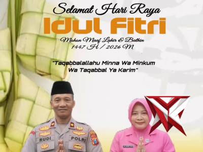 SELAMAT HARI RAYA IDUL FITRI
MOHON MAAF LAHIR DAN BATHIN
1447 H / 2026 M